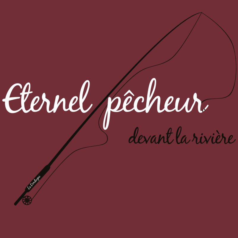 Eternel pêcheur devant la rivière
