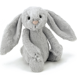 Peluche lapin gris