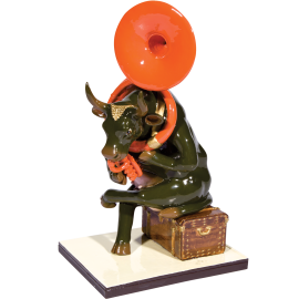 Cow Parade Josephine au trombone