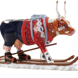 Cow Parade Ski Cow