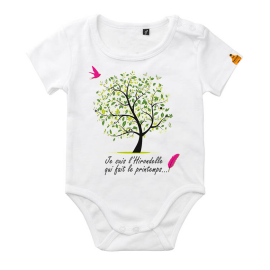Body bébé Hirondelle qui fait le printemps