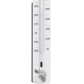 Thermomètre Coq N&B