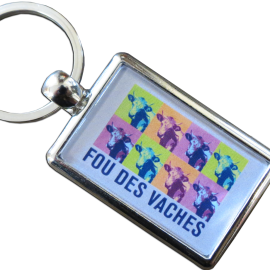 Porte-clefs Fou des vaches