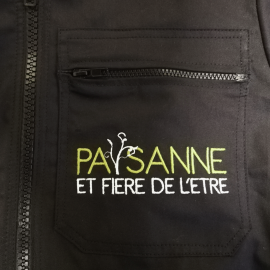 Combinaison de travail enfant "Paysanne fière de l'être !"