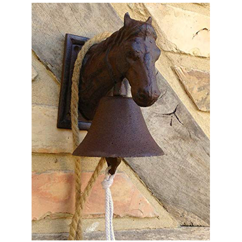 Cloche "Cheval" en fonte