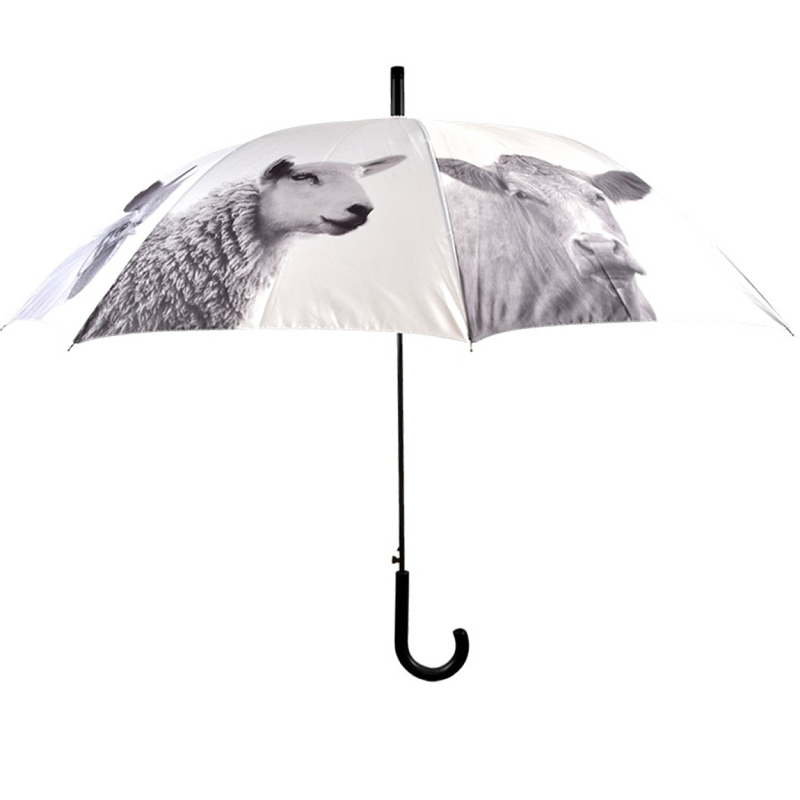 Parapluie Ferme N&B