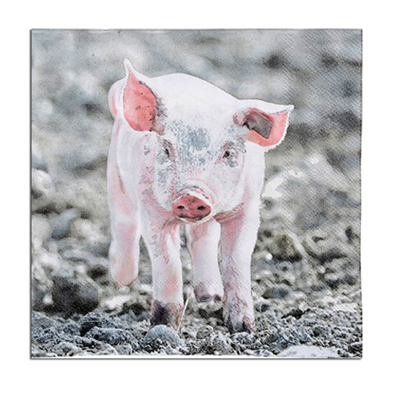 Serviettes en papier Cochon