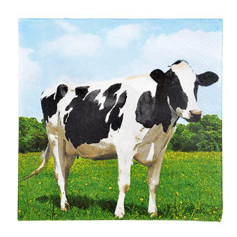Serviettes en papier Vache